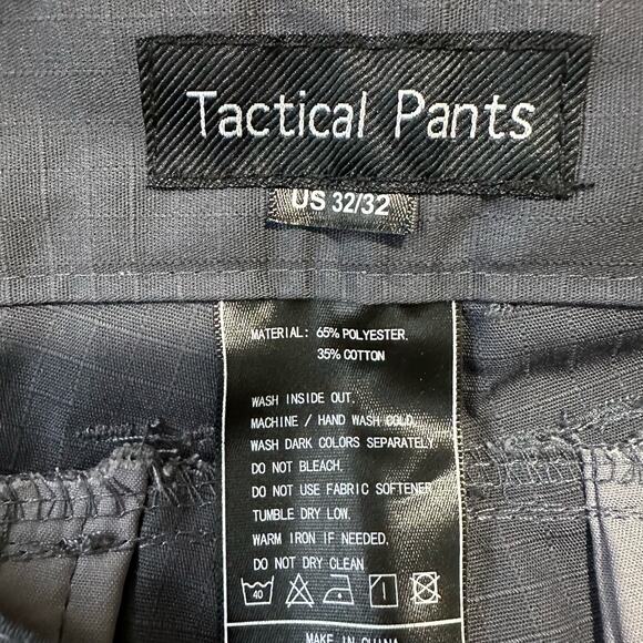 Men's Lightweight Tactical Pants Ripstop Military Cargo Pants 32x32 - Picture 7 of 9